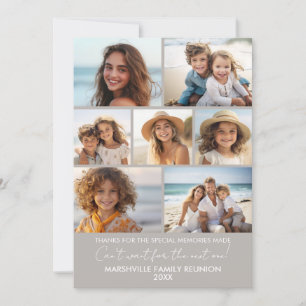 7 Photos - Family Reunion Memories Holiday Card
