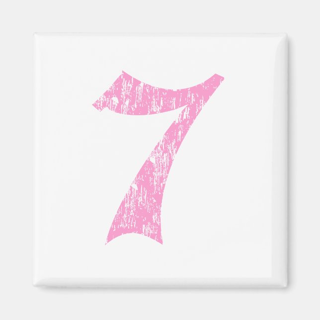 #7 Pink Olde English Magnet (Front)