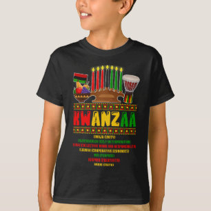 7 Principles Of Kwanzaa Celebration Pan African Bo T-Shirt