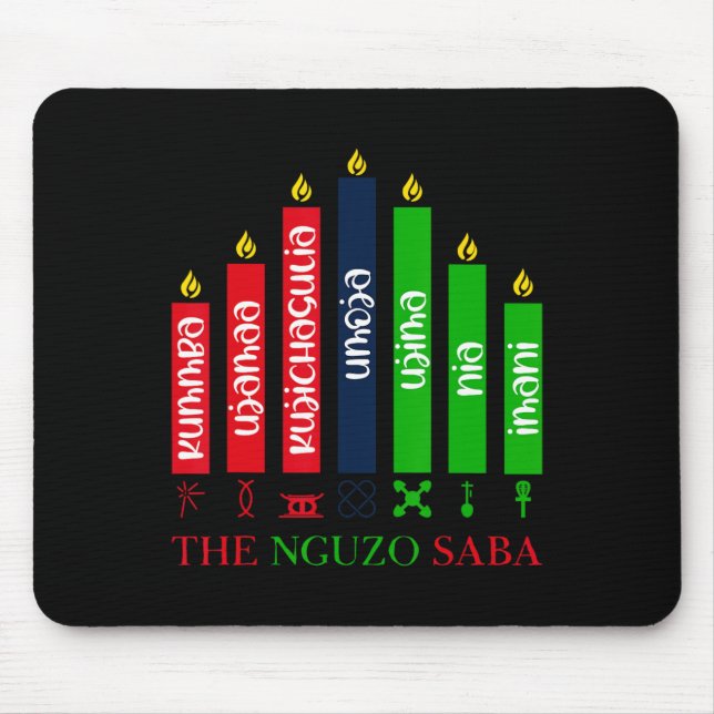 7 Principles Of Kwanzaa  Mouse Pad (Front)