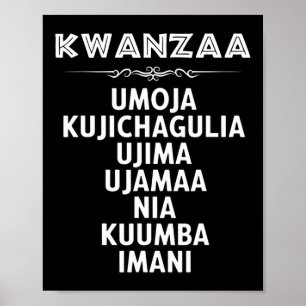 7 Principles Of Kwanzaa Poster