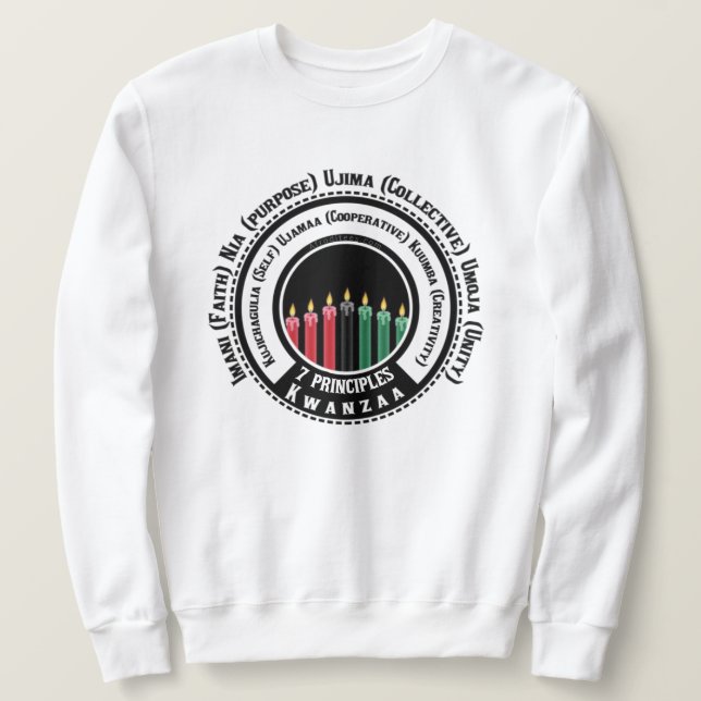 7 Principles Of Kwanzaa Sweatshirt (Design Front)