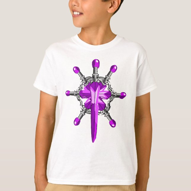 7 Purple Magic Sword Kids T-Shirt  (Front)