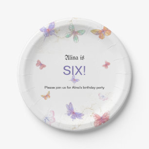7" Round Birthday Party Paper Plate