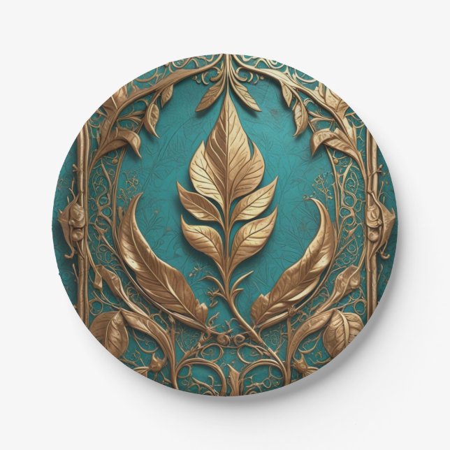 7" Round Paper Plate (Front)