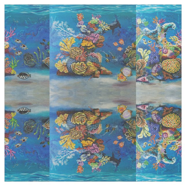 7 Seas Coral Reef Fabric (Swatch)