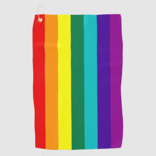 7 Stripes Rainbow Gay Pride Flag Golf Towel