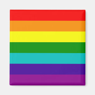7 Stripes Rainbow Gay Pride Flag Magnet