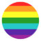 7 Stripes Rainbow Gay Pride Flag Sticker
