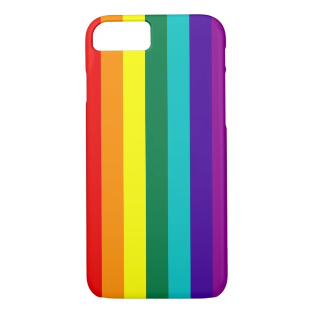 7 Stripes Rainbow Pride Case-Mate iPhone Case (Back)