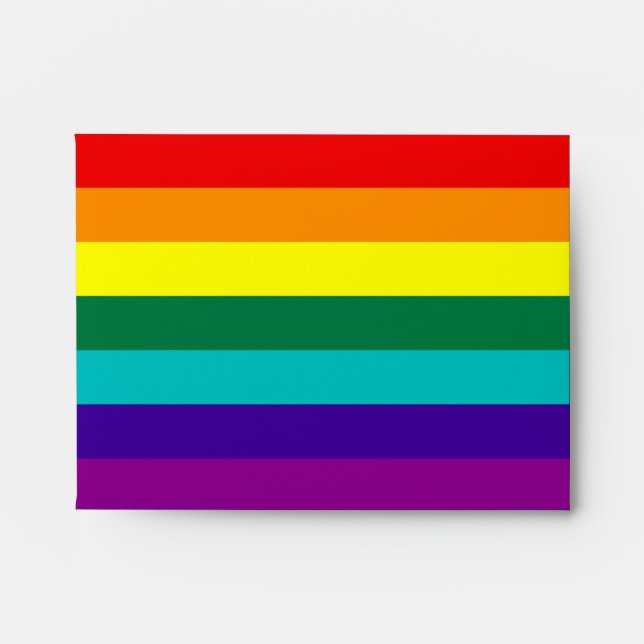 7 Stripes Rainbow Pride Envelope (Front)