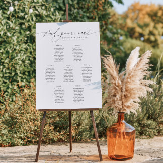 7 Tables Welcome Seating Chart Wedding Sign