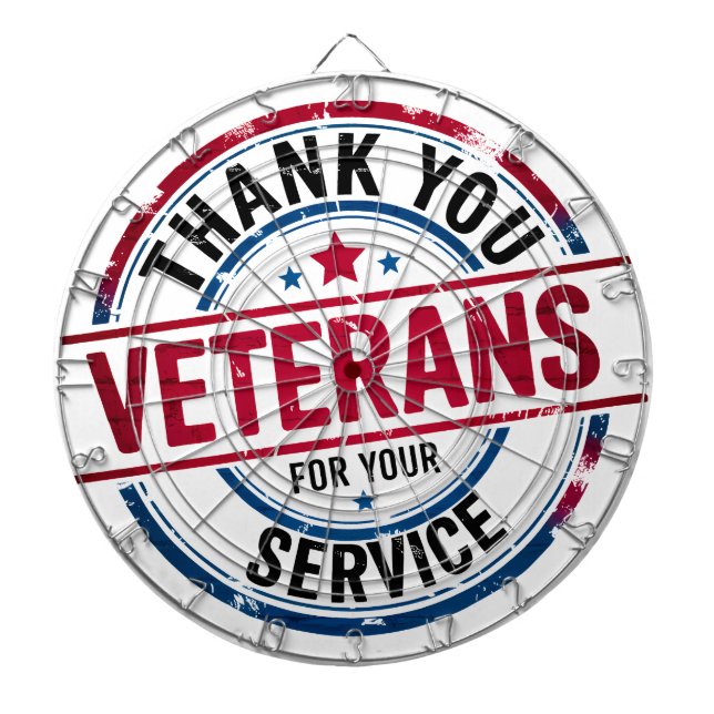 #7  Veterans Dart Board  (Front)