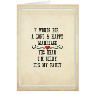 7 Words For A Long and Happy Marriage