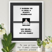 7 Words To A Long And Happy Marriage - Poster