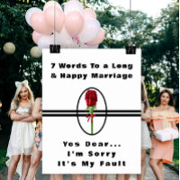7 Words To A Long And Happy Marriage - Poster