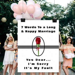 7 Words To A Long And Happy Marriage - Poster