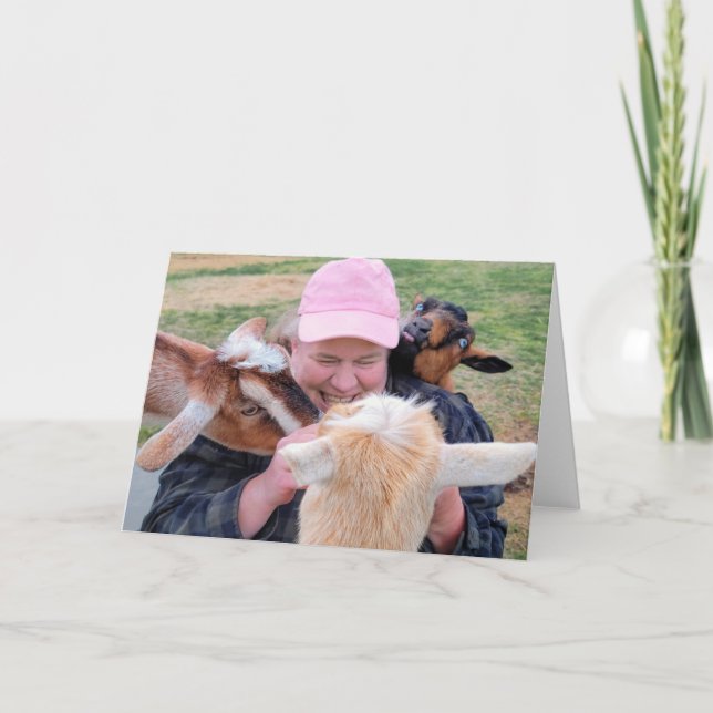 7"x5" Folded Card || À La Goate (Front)