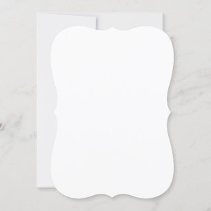 7" x 5" Bracket Corner Style Wedding Invitation
