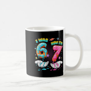 7 Year Old Birthday Funny I Was 6 Now I'm 7 Boy Gi Coffee Mug