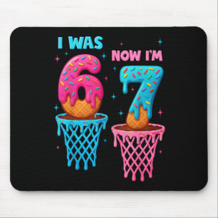 7 Year Old Birthday I Was 6 Now I'm 7 67 Meme Funn Mouse Pad