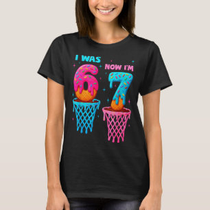 7 Year Old Birthday I Was 6 Now I'm 7 67 Meme Funn T-Shirt