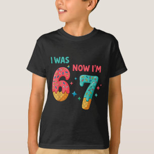 7 Year Old Birthday I Was 6 Now I'm 7  T-Shirt