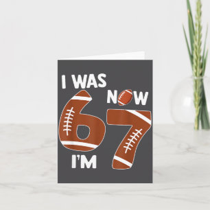 7 Year Old Birthday Shirt Was 6 Now I'm 7 67 Funny Card