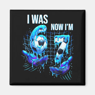 7 Year Old Birthday Shirt Was 6 Now Im 7 67 Funny Magnet
