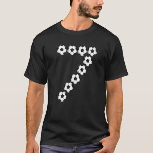7 Year Old Birthday Soccer Player T-Shirt