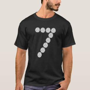 7 Year Old Birthday Volleyball Player 1 T-Shirt