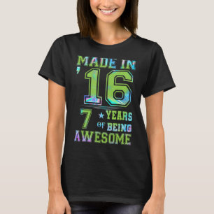 7 Year Old Girl For 7th Birthday Born In 2016 T-Shirt