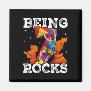 7 Year Old Rock Climbing 7th Birthday Adventures C Magnet