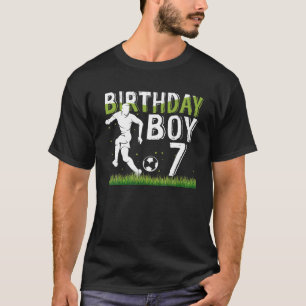 7 Year Old Soccer Birthday Party Theme 7Th Gift Fo T-Shirt