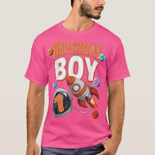 7 Year Old Spaceship Boy 7th Birthday Space Shuttl T-Shirt