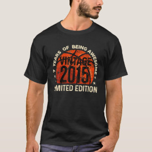 7 Year Old Vintage 2015 Limited Edition 7Th B-Day T-Shirt