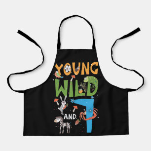 7 Year Old Zoo Birthday Safari Jungle Animal 2nd Apron
