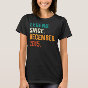 7 Years Old 7th Birthday Boy Legend Since Decembe T-Shirt