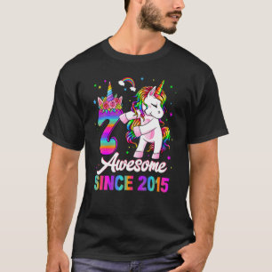 7 Years Old 7th Birthday Unicorn Girl Awesome Sinc T-Shirt