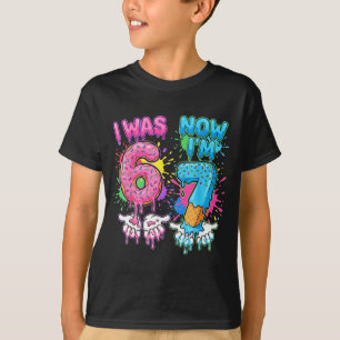 7 Years old birthday dripping i 6 now i'm 7 67 mem T-Shirt