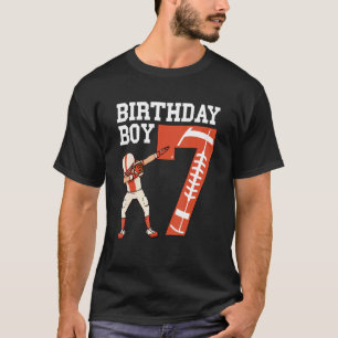 7 Years Old Boy Football Player 7th Football Birth T-Shirt