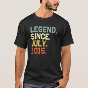 7 Years Old  Boys Girls Awesome Since July 2015 T-Shirt