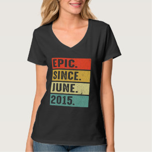 7 Years Old Epic Since June 2015 7th Birthday T-Shirt