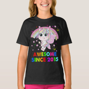 7 Years Old Unicorn Cutie 7th Birthday Unicorn Gif T-Shirt