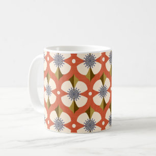 7os buttercup flower brown coffee mug