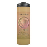 7th, 22nd Copper Anniversary Thermal Tumbler