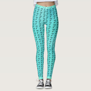7th Anniversary Peacock Feathers Leggings