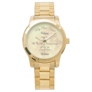 7th Anniversary Wife personalised  Watch