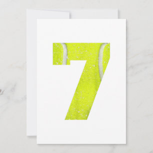 7th Birthday 2013 Tennis Boys Girls Kids Seventh Save The Date