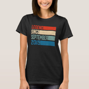 7th Birthday 7 Years Legend Since September 2015 T-Shirt